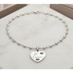 Collier - pendentif - c?ur - je taime - acier - inoxydable ? cha�ne maille petits c?ur - 45 cm - femme ...