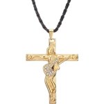 Collier pendentif croix johnny hallyday - argent dor - bijoux rock