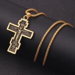 Collier avec pendentif croix orthodoxe bijou chrtien bijoux croix bijoux religieux style punk gothique ...