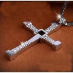 Collier pendentif croix de toretto - mode - diamants - hommes et femmes - cadeaux - dor�