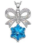 Collier pendentif - kate lynn - flocon de neige - cristaux de swarovski - femme - adulte