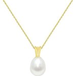 Collier - pendentif or jaune et perle de culture goutte - latelier dazur - femme