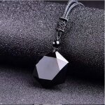 Collier pendentif pierre naturelle pierre precieuse chakras améthyste obsidienne Étoile de david facette ... Collier pendentif pierre naturelle pierre precieuse chakras améthyste obsidienne Étoile de david facette ...