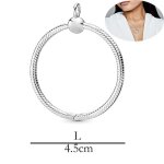 Collier avec pendentif rond en argent sterling s925 pour bricolage bijou de charme original pandora 4. ... Collier avec pendentif rond en argent sterling s925 pour bricolage bijou de charme original pandora 4. ...
