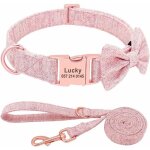 Collier personnalis pour chien avec n?ud papillon dtachableensemble de laisse et collier pour chien ...