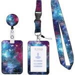 Porte badge - zgeer - modle toil rouge - clip dtachable - lanire lgante - tissu doux