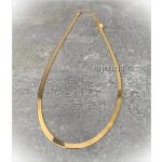 Collier ras de cou - bijouxia - argent 925 / 1000 - doré vermeil - longueur 40 cm - largeur 4 mm Collier ras de cou - bijouxia - argent 925 / 1000 - doré vermeil - longueur 40 cm - largeur 4 mm