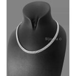 Collier ras de cou - 925 - 000 - argent rhodi - 45 cm - 5 mm - bijoux femme