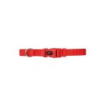 Collier - rouge basique - ajustable - nylon tress� - 25 mm de largeur