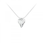 Collier - sc crystal - orn� de cristaux swarovski - plaquage or - 41 cm - fermoir � mousqueton