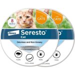 Collier seresto chat ? recommand� par v�t�rinaires anti - puces & tiques protection 8 mois lot de 2