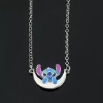 Collier - lilo - pendentif lune - argent - cadeau femme - mode kawaii