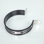 Collier support de silencieux de pot d �chappement brazoline �90mm pour moto neuf