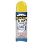 Colmateur reboucheur fissure trou toutes surface exterieure et interieur spray blanc 250ml etancheite ...