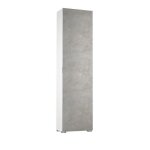 Colonne blanche polyvalente 1 porte en b�ton et 7 �tag�res