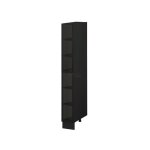 Colonne de cuisine tagre ouverte lovia noir mat l 20 cm - cuisineandcie