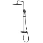 Auralum max colonne de douche thermostatique - inox noir - 3 modes douchette � main - haute r�glable ...