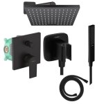 Colonne de douche encastre mcanique hansgrohe vernis shape douche de tte vernis shape flexible isiflex ...