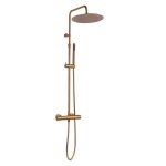 Luisa ii colonne de douche thermostatique cuivre brossé essebagno Luisa ii colonne de douche thermostatique cuivre brossé essebagno