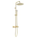 Luisa ii colonne de douche avec mitigeur thermostatique - or bross� - essebagno