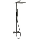 Quartos colonne de douche avec thermostatique 300 gris gun métal essebagno Quartos colonne de douche avec thermostatique 300 gris gun métal essebagno