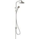 Colonne de douche ou bain douche sans mitigeur hansgrohe vernis blend 200 ecosmart chrom