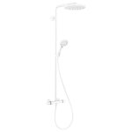 Colonne de douche thermostatique hansgrohe raindance select s 240 blanc mat