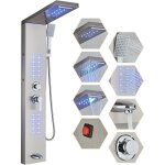 Colonne de douche hydromassage panneau de douche multifonction syst�me de panneau de douche syst�me de ...