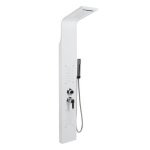 Colonne de douche hydromassante - huole - blanc - acier inoxydable - douchette Colonne de douche hydromassante - huole - blanc - acier inoxydable - douchette