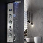 Colonne de douche hydromassante - mitigeur thermostatique ensemble - affichage lcd Colonne de douche hydromassante - mitigeur thermostatique ensemble - affichage lcd
