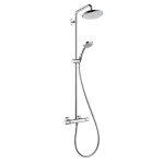 Colonne de douche avec mitigeur thermostatique croma 220 recoupable - hansgrohe - 27185000
