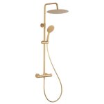 Colonne de douche avec mitigeur thermostatique finition gold paloma by eurosanit