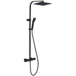 Quartos colonne de douche noire avec thermostatique 300 essebagno Quartos colonne de douche noire avec thermostatique 300 essebagno