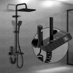 Colonne de douche syst�me de douche avec thermostat � affichage num�rique led pommeau de douche � effet ...