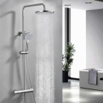 Homelody colonne de douche thermostatique ensemble de douche chrom systme de douche robinetterie en ...