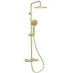 Luisa colonne de douche avec mitigeur thermostatique - or bross� - essebagno