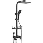 Colonne de douche thermostatique pour maison colonne de douche 4 modes et hauteur r�glable acier inoxydablenoi ...