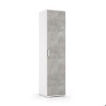 Colonnes polyvalentes blanc 45cm 1 porte effet b�ton