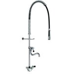 Colonne de pr� - lavage - delabie - monotrou - blanc - plastique - mural