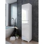 Colonne pureza 40 cm blanc laqu bm salle de bain suspendue ou pose