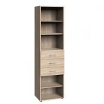 Colonne de rangement lund 3 tiroirs chne naturel 30 x 40 cm profondeur