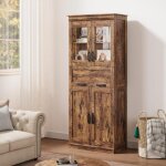 Colonne de salle de bain - armoire de salle de bain - 170 cm de haut ? 4 portes - 60 x30x170