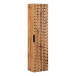 Colonne de salle de bain en bois - h 140 x l 35 x p 25 cm - precious wotan