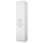 Colonne de salle de bain - classic - 35x34 cm - 2 portes � gauche - 1 tiroir - blanc brillant