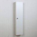 Colonne pour salle de bains �l�ment haut blanc brillant avec porte simply