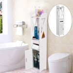 Colonne de salle de bain - meuble de rangement - blanc - 80 * 155 * 15cm
