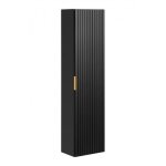 Colonne murale en bois georgia black - h 140 x l 35 x p 25 cm