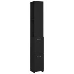 Colonne de salle de bain - marque - noir - bois dingnierie - 25x265x170 cm