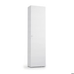 Colonne de salle de bains polyvalente bois blanc Colonne de salle de bains polyvalente bois blanc