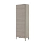 Colonne de salle de bain porte balai en bois 40x180 cm world avec 1 porte en ch�ne clair